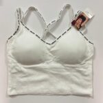 نیم‌تنه نخی کبریتی مدل One Way | بند ضربدری و کاپ متحرک | ویووشاپ