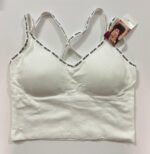 نیم‌تنه نخی کبریتی مدل One Way | بند ضربدری و کاپ متحرک | ویووشاپ