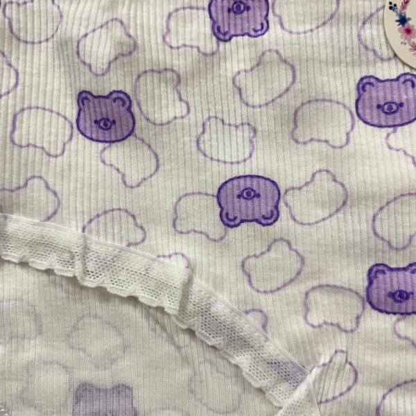 شورت نخی کبریتی XXL طرح پیگی فانتزی | تم بنفش | VivoShop - تصویر 5