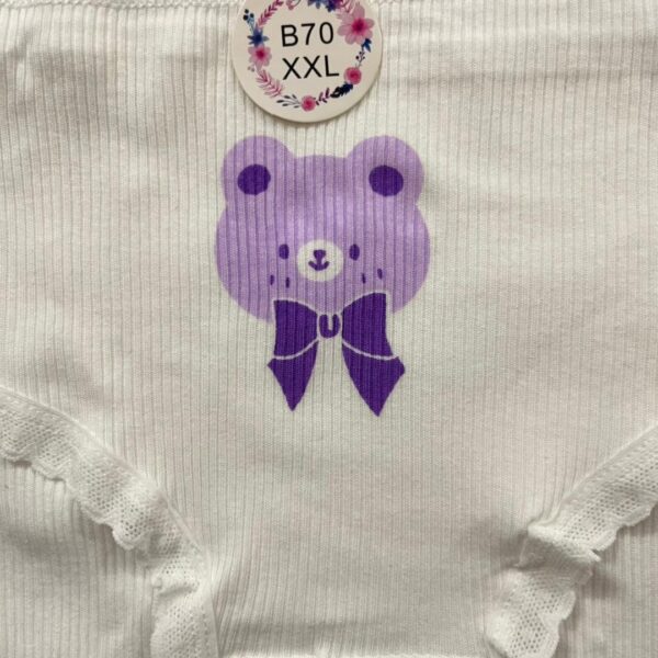 شورت نخی کبریتی XXL طرح پیگی فانتزی | تم بنفش | VivoShop - تصویر 7