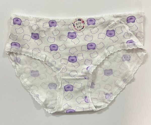 شورت نخی کبریتی XXL طرح پیگی فانتزی | تم بنفش | VivoShop - تصویر 4