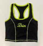 ست ورزشی زنانه طرح Dior (تاپ و شورتک) | دوخت رنگی فانتزی | ویووشاپ - تصویر 4