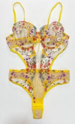 بادی-فانتزی-زنانه-گلدوزی-شده-با-کاپ-فنردار-رنگ-زرد