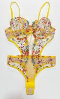 بادی-فانتزی-زنانه-گلدوزی-شده-با-کاپ-فنردار-رنگ-زرد