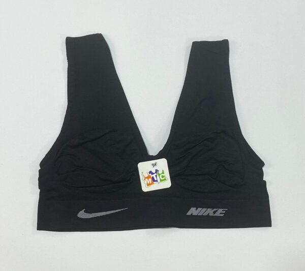 نیم‌تنه ورزشی مشکی نایک کش‌بافت با پد متحرک