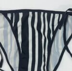 طراحی گره ای شورت مایو بیکینی دو تکه راه راه کلاسیک