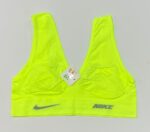 تاپ نیم‌تنه ورزشی فسفری نایک (زرد نئونی) مناسب باشگاه و ایروبیک