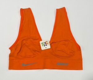 نیم‌تنه ورزشی نایک رنگ نارنجی پرتقالی با پد متحرک