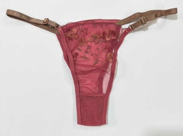 شورت توری زنانه مدل استرینگ با طراحی گلدوزی شده گلدار